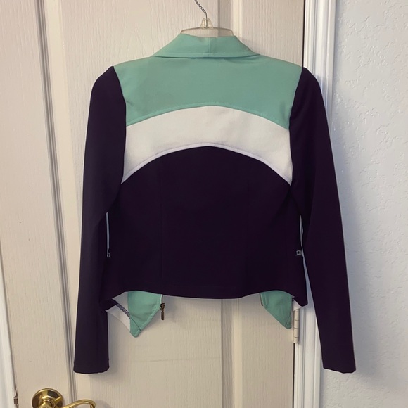 a'gaci Mint, White, and Navy Blue Blazer - Picture 2 of 2